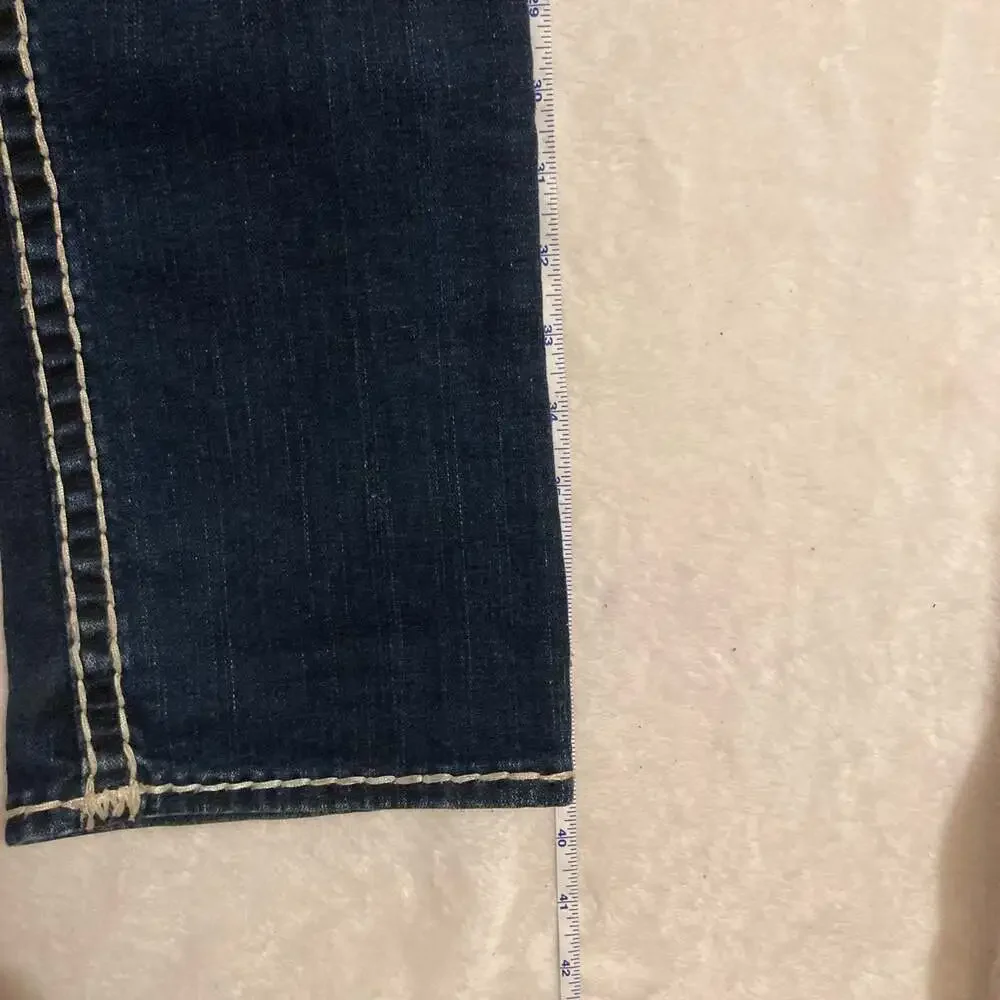 True Religion Billy Joey Super T Thick Thread Jeans Size 28 Made in USA